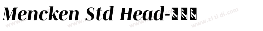Mencken Std Head字体转换